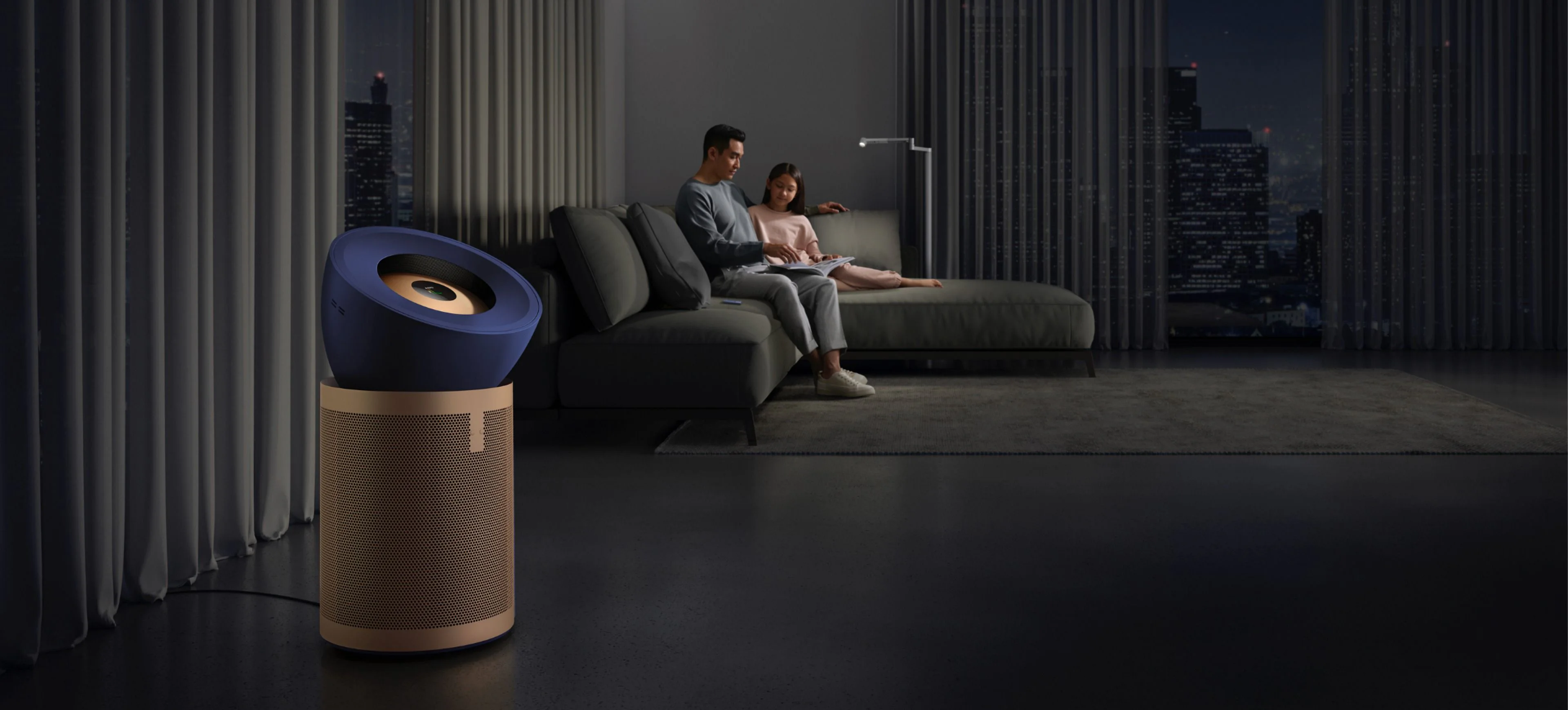 Очиститель воздуха Dyson Big+Quiet в гостиной